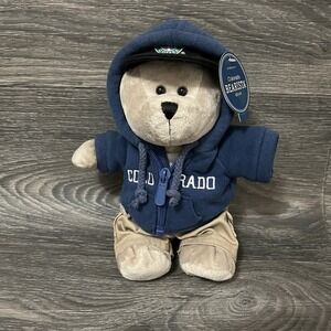 Starbucks Bearista Teddy Bear Collection 2007 Colorado Plush Blue Hoodie 10" NWT